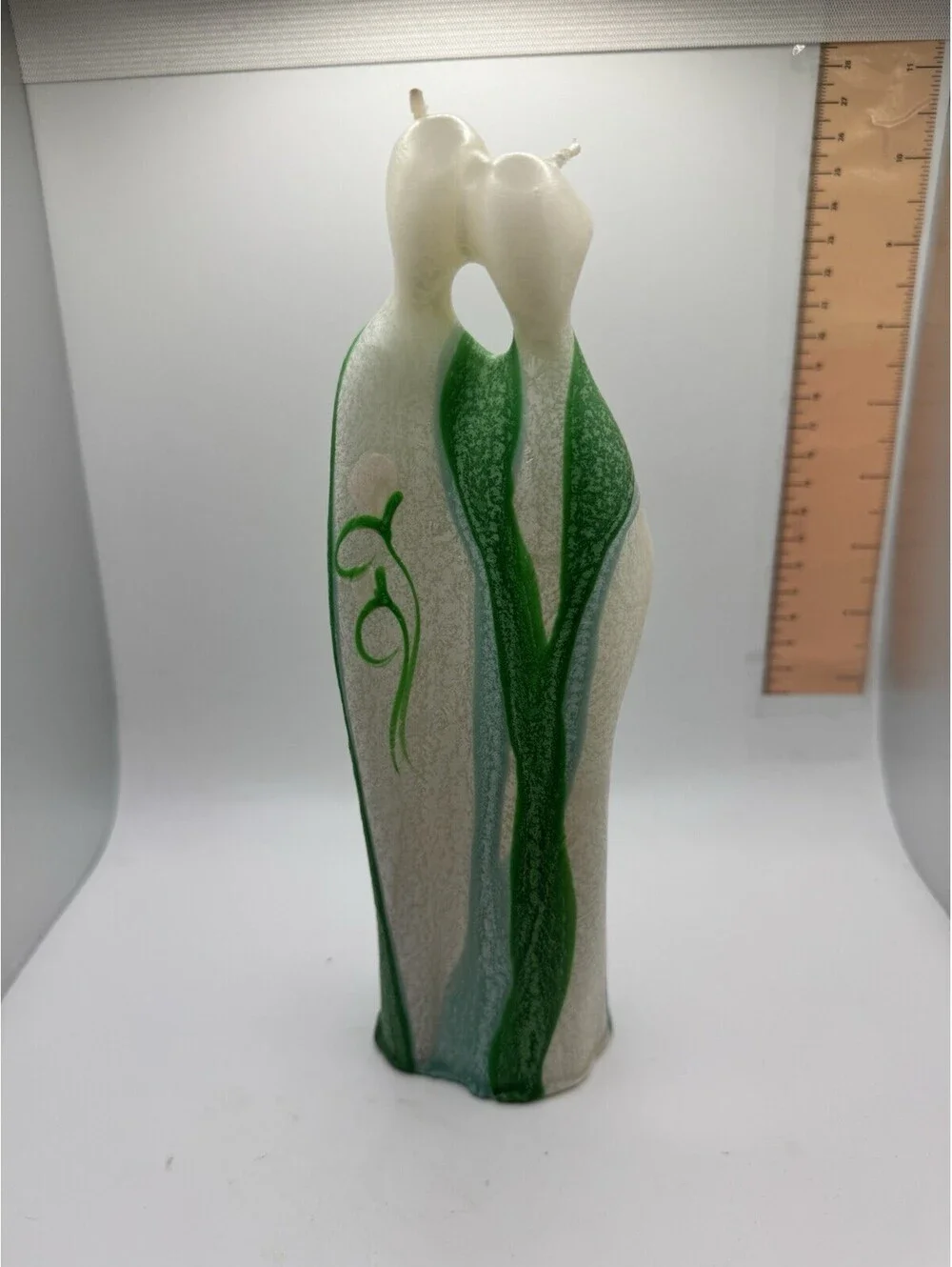 Vintage Man/Woman Figurine Sculpture Wax 9” Oriental Infinity Avant-garde Candle